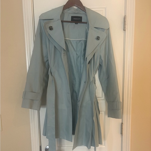London Fog Trench with Removable Hood - Picture 2 of 7